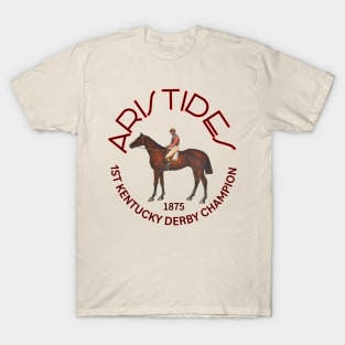 Aristides 1875 1st Kentucky Derby Champion horse racing design T-Shirt